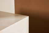 Tusani Salontafel - 40 x 40 cm - Beige Marmerlook - Salontafels - Rebellenclub