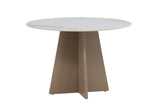 Vonge Eetkamertafel - ø 110 cm - Marmerlook -  - Rebellenclub