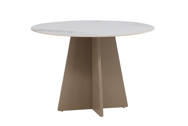Vonge Eetkamertafel - ø 110 cm - Marmerlook -  - Rebellenclub