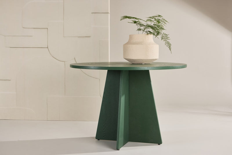 Vonge Eetkamertafel - ø110 cm - Groen - Eetkamertafels - Rebellenclub