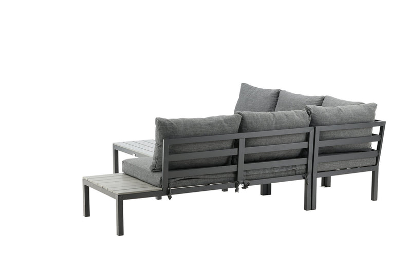 Yarro Hoekloungeset - Zwart - Loungesets - Rebellenclub