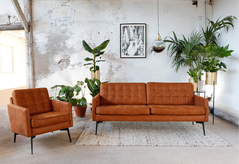 Fauteuil Bilbao - Bull 16 Caramel - Fauteuils - Rebellenclub