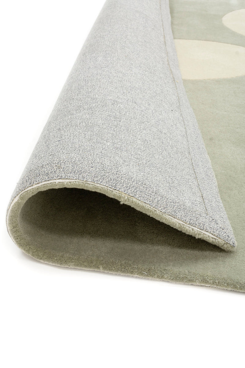 Vloerkleed Abstract & Verfijnd - Bubbles Eucalyptus - Rebellenclub
