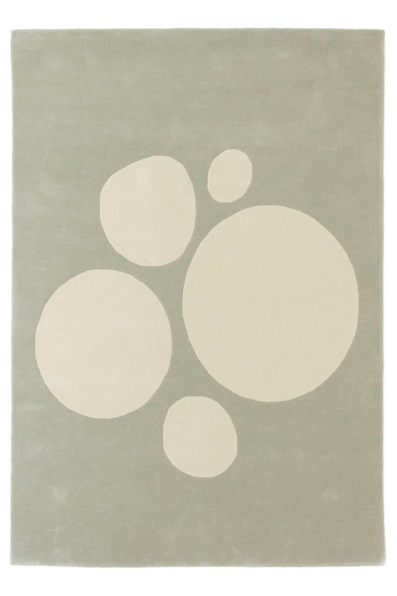Vloerkleed Abstract & Verfijnd - Bubbles Eucalyptus - Rebellenclub