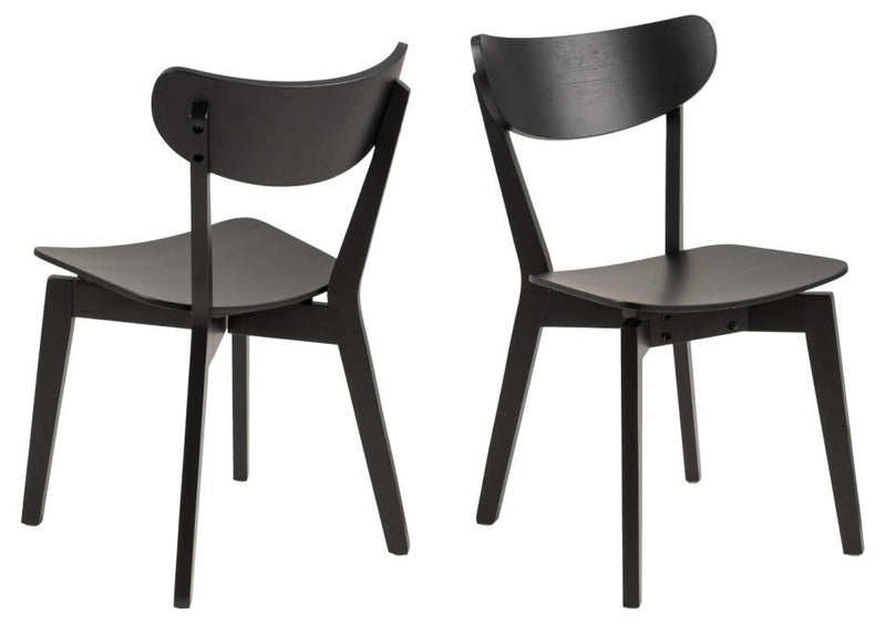 Eetkamerstoel Hamar - Set van 2 - Zwart - Eetkamerstoelen - Rebellenclub