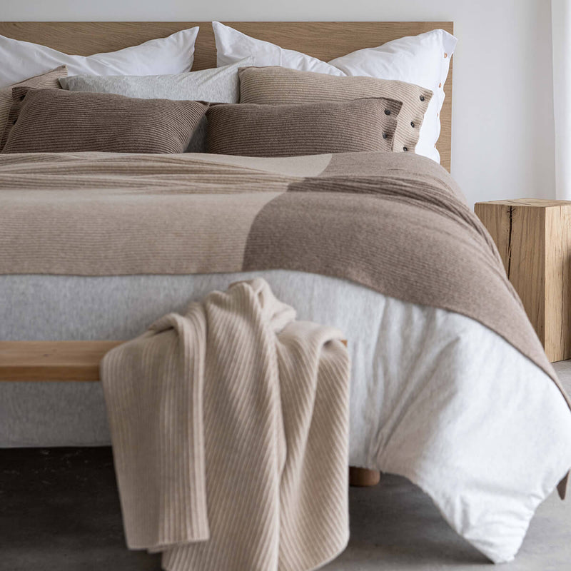 Moyha Classic Premium wollen deken licht beige 130x180cm - Rebellenclub