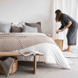 Moyha Cosy deken beige 130x220cm - Rebellenclub