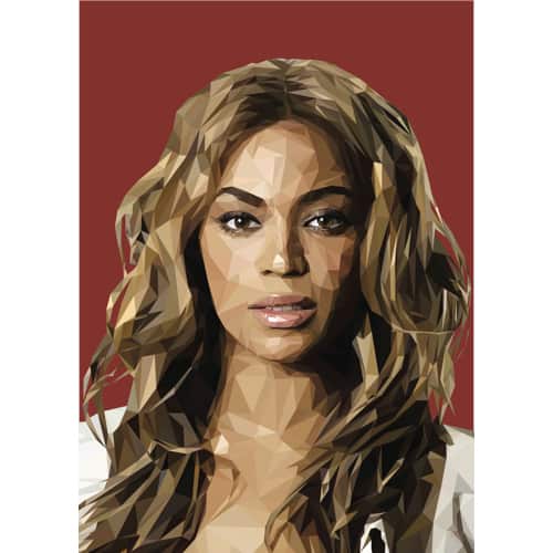 Rebellenclub x LISA poster 50 x 70 cm: Beyonce - Prenten & Posters - Rebellenclub