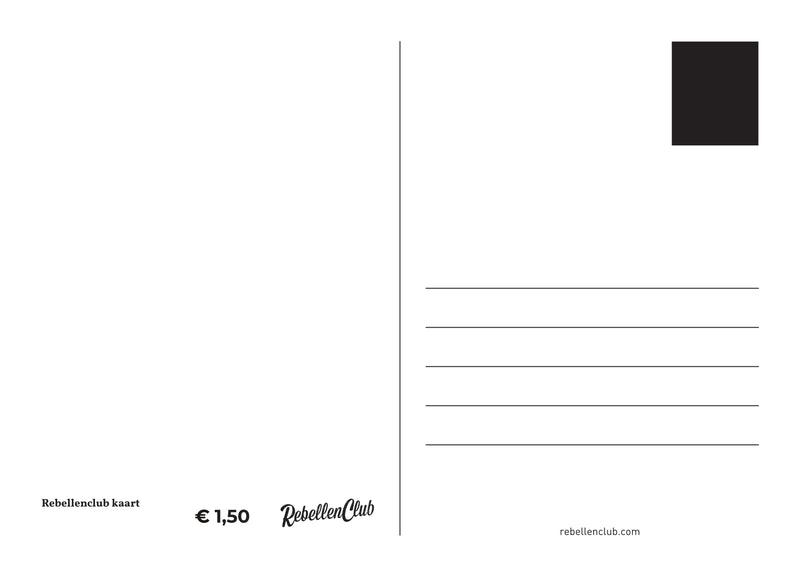 Rebellenclub x LISA kaart - Amy - Ansichtkaarten - Rebellenclub